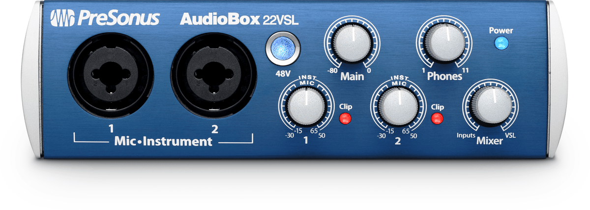 PreSonus AudioBox 22VSL 本体 オーディオインターフェース AUDIOBOX22VSL_pre_int_frt_1_nr
